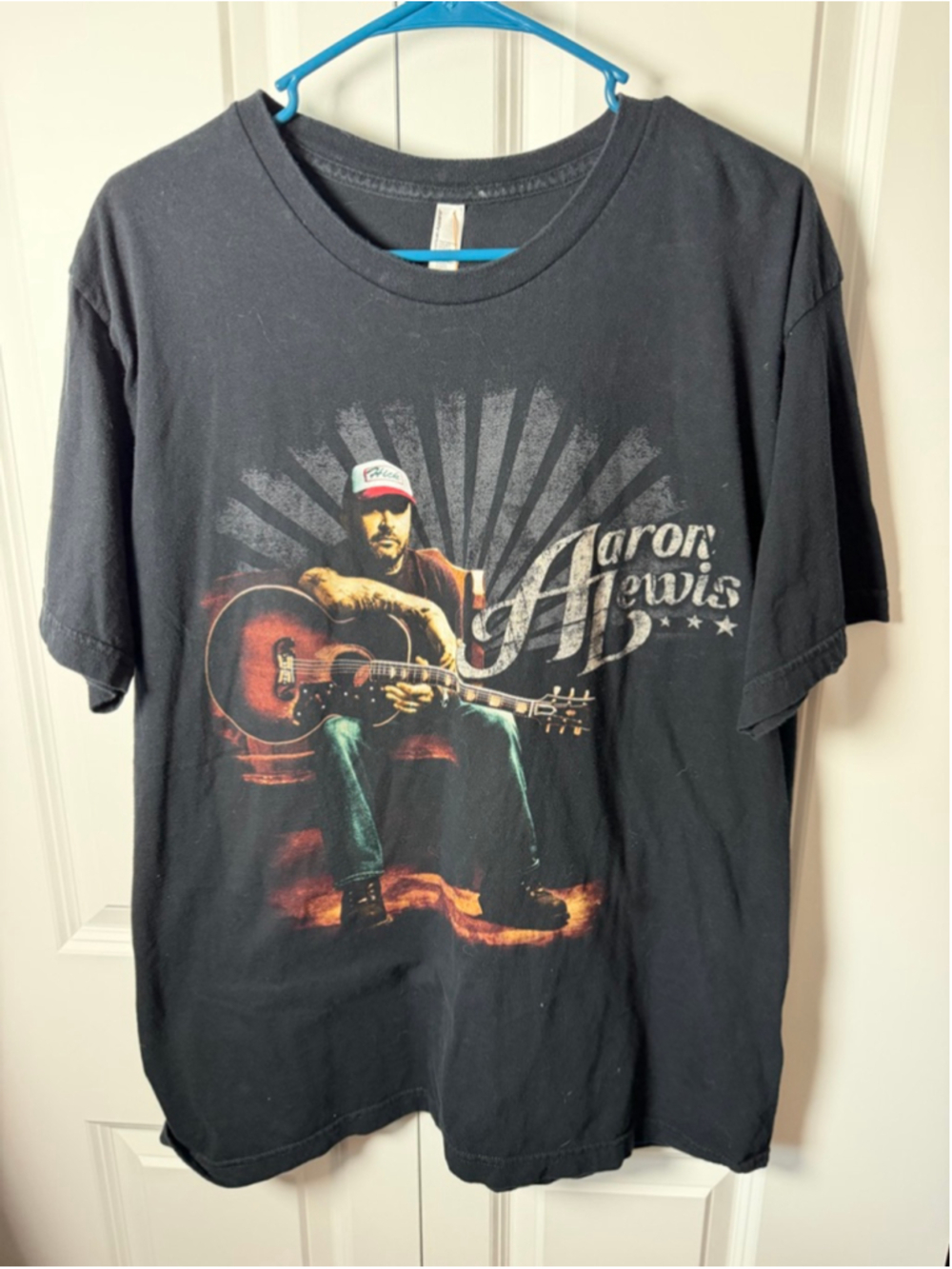 American Apparel Black Aaron Lewis Short Sleeve Tee XL
